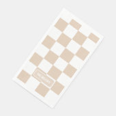 Gepersonaliseerd Gecontroleerd Licht Neutraal Servet (Hoek)