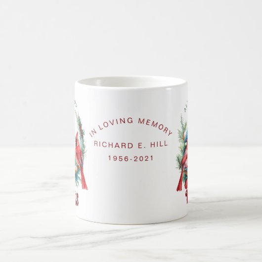 Gepersonaliseerd gedenkteken altijd in ons hart koffiemok (Center)