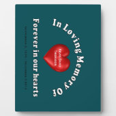  gepersonaliseerd gedenkteken fotoplaat (Voorkant)