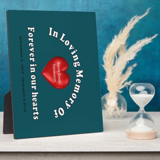  gepersonaliseerd gedenkteken fotoplaat (Zijkant)