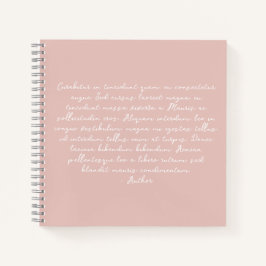 Gepersonaliseerd gedicht, liedtekst, citaat notitieboek