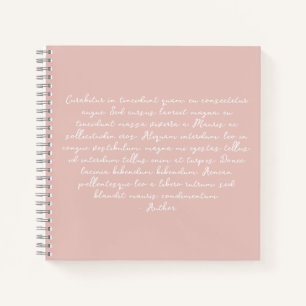 Gepersonaliseerd gedicht, liedtekst, citaat notitieboek