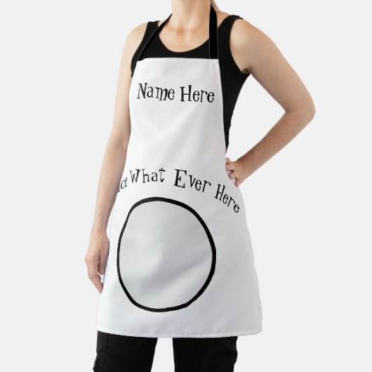 Gepersonaliseerd, geef of voeg tekst, Schort uit (Insitu)