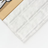 Gepersonaliseerd geel en zwart Ice Hockey Jersey Fleece Deken (Hoek)