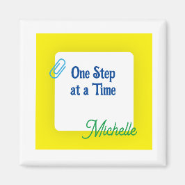 Gepersonaliseerd Geel Magneet