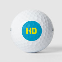 Gepersonaliseerd geel monogram eenvoudig elegant b