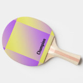 Gepersonaliseerd geel tot Paarse verloop Tafeltennisbatje (Zijkant)