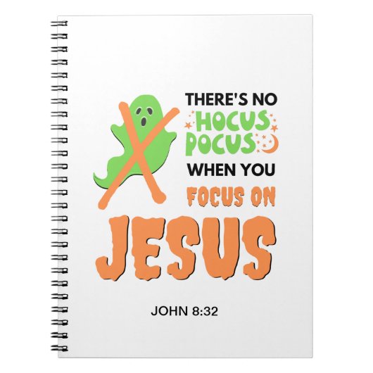 GEpersonaliseerd GEEN HOCUS POCUS Christelijk Hall Notitieboek (Voorkant)