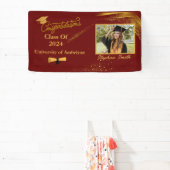 Gepersonaliseerd Gefeliciteerd afstuderen Modern Spandoek (Insitu)