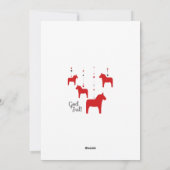 Gepersonaliseerd Gefeliciteerd Kerstmis! Kerst Dal Feestdagenkaart (Achterkant)