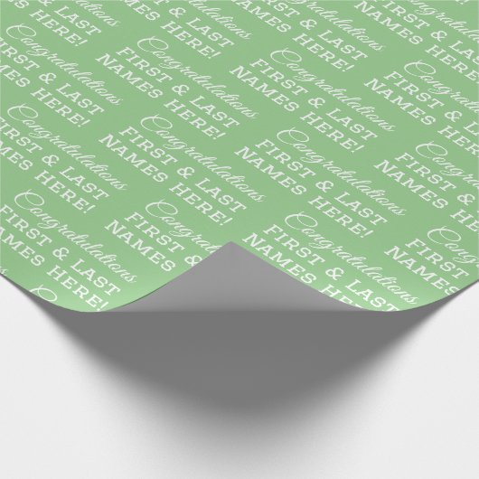 Gepersonaliseerd Gefeliciteerd Naam All Occasion G Cadeaupapier (Hoek)