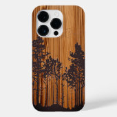 Gepersonaliseerd gegraveerd hout - houten Case-Mate iPhone case (Achterkant)