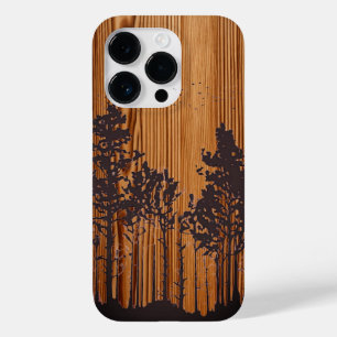 Gepersonaliseerd gegraveerd hout - houten Case-Mate iPhone 14 pro hoesje