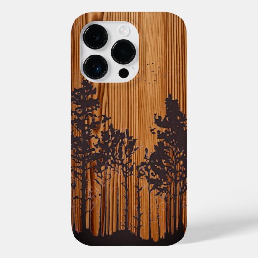 Gepersonaliseerd gegraveerd hout - houten Case-Mate iPhone case (Achterkant)