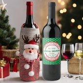 Gepersonaliseerd geheim etiket voor Santa Gift Win