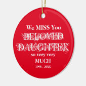 Gepersonaliseerd geheugen-Ornament Keramisch Ornament (Links)