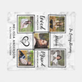 Gepersonaliseerd geheugen van memorial Loving Phot Fleece Deken (Voorkant (Horizontaal))