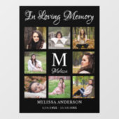 Gepersonaliseerd geheugen voor foto-collage-herden raamsticker (Vel)