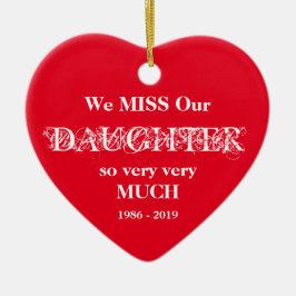 Gepersonaliseerd geheugen voor Kerstmis Keramisch Ornament