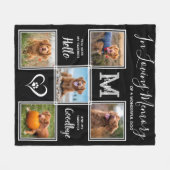 Gepersonaliseerd geheugen voor persoonlijk gebruik fleece deken (Voorkant (Horizontaal))