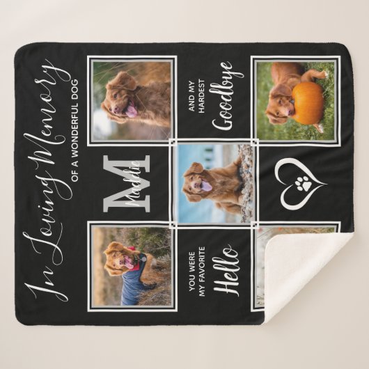 Gepersonaliseerd geheugen voor persoonlijk gebruik sherpa deken (Voorkant (horizontaal))