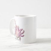 Gepersonaliseerd geïllustreerd Albino Axolotl Koffiemok (Voorkant links)