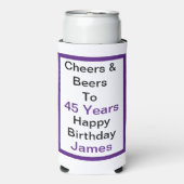 Gepersonaliseerd gejuich en bier seltzer blikjeskoeler (Seltzer Voorkant)