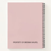 Gepersonaliseerd gekozen minimalistisch Christelij Notitieboek (Achterkant)