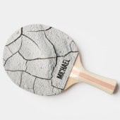 Gepersonaliseerd - Gekraakte aarde vuile wolk text Tafeltennisbatje (Zijkant)