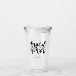 Gepersonaliseerd gelaat van Honor Acryltumbler Acryl Drinkbeker