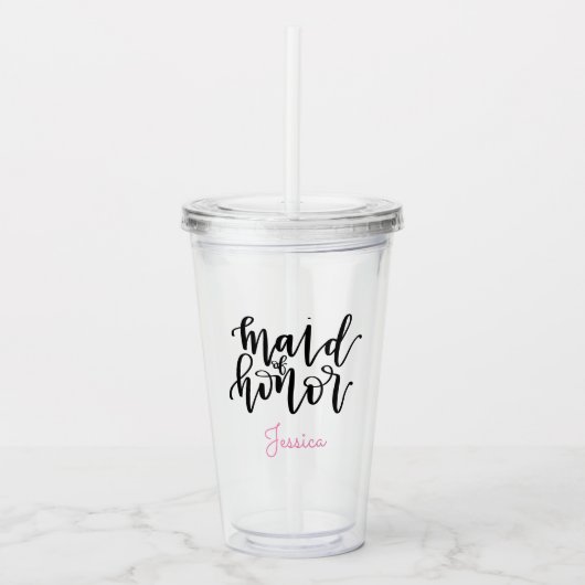 Gepersonaliseerd gelaat van Honor Acryltumbler Acryl Drinkbeker (Voorkant)