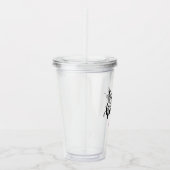 Gepersonaliseerd gelaat van Honor Acryltumbler Acryl Drinkbeker (Rechts)