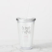 Gepersonaliseerd gelaat van Honor Acryltumbler Acryl Drinkbeker (Achterkant)