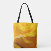 Gepersonaliseerd gele rozenbloesem tote bag (Achterkant)