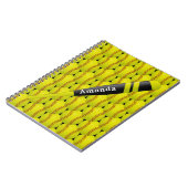 Gepersonaliseerd gele softwarepatroon notitieboek (Linkerzijde)