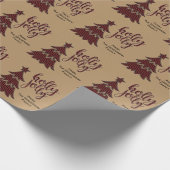 Gepersonaliseerd geleidepapier voor kerstkaarten cadeaupapier (Hoek)