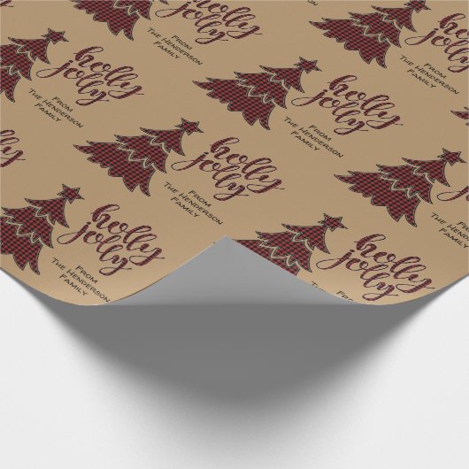 Gepersonaliseerd geleidepapier voor kerstkaarten cadeaupapier (Hoek)