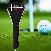 Gepersonaliseerd geloof boven angst Christelijk kr Golfheadcover