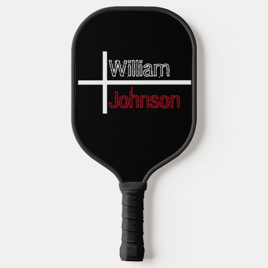 Gepersonaliseerd geloof boven angst Christelijk kr Pickleball Paddle (Achterkant)