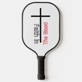 Gepersonaliseerd geloof in het Christelijk Kruis Pickleball Paddle