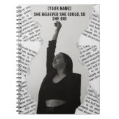 Gepersonaliseerd geloof in jezelf Notitieboek (Voorkant)