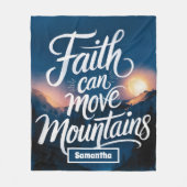 Gepersonaliseerd geloof kan bergen Christelijk bew Fleece Deken (Voorkant)