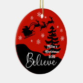 Gepersonaliseerd geloof keramisch ornament (Rechts)