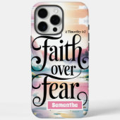 Gepersonaliseerd geloof over angst voor Christelij Case-Mate iPhone Case (Achterkant)
