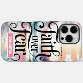Gepersonaliseerd geloof over angst voor Christelij Case-Mate iPhone Case (Achterkant (horizontaal))