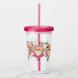 Gepersonaliseerd geluid gesorteerd acryl drinkbeker