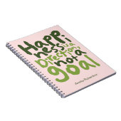 Gepersonaliseerd geluk is een richting notitieboek (Rechterzijde)