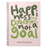 Gepersonaliseerd geluk is een richting notitieboek (Voorkant)