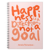 Gepersonaliseerd geluk is een richting notitieboek (Voorkant)