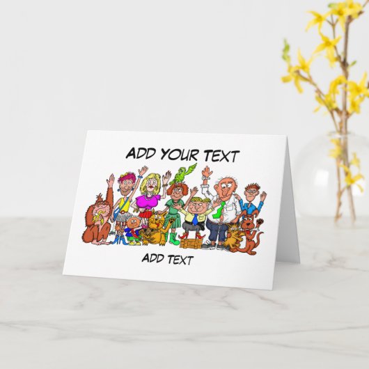 Gepersonaliseerd geluk kaart (Gele Bloem)